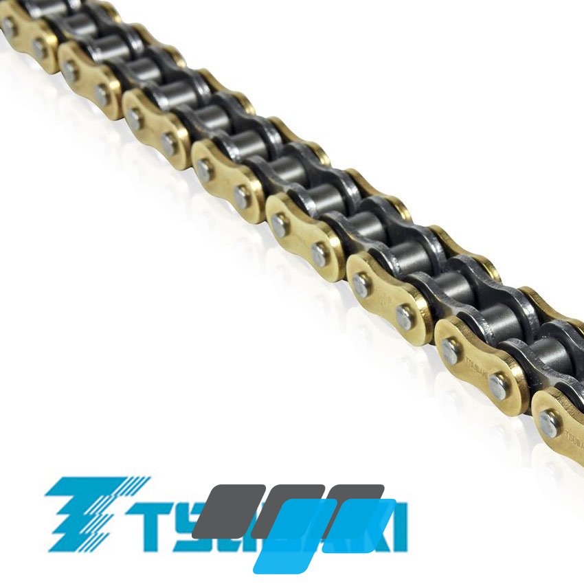 Tsubaki 520 Alpha X Ring Gold Motorcycle Chain