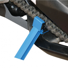 Motorcycle Chain Cleaning Brush In Use