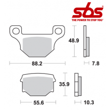 SBS 595 Brake Pad Kit