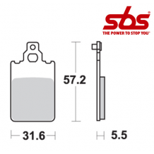 SBS 607 Brake Pad Kit
