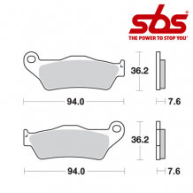 SBS 671 Brake Pad Kit
