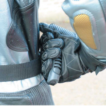 Motorcycle Pillion Grippers In Use