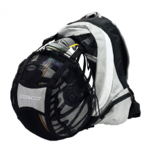 Backpack Helmet Carrier In Use