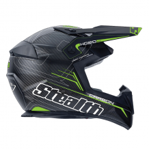 Stealth Pro Carbon Kevlar MX Helmet HD210 - Green