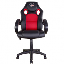 MotoGP Rider Chair Black With Red Trim