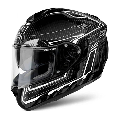 AIROH ST 701 Full Face Motorcycle Helmet - Safety Full Carbon White Gloss