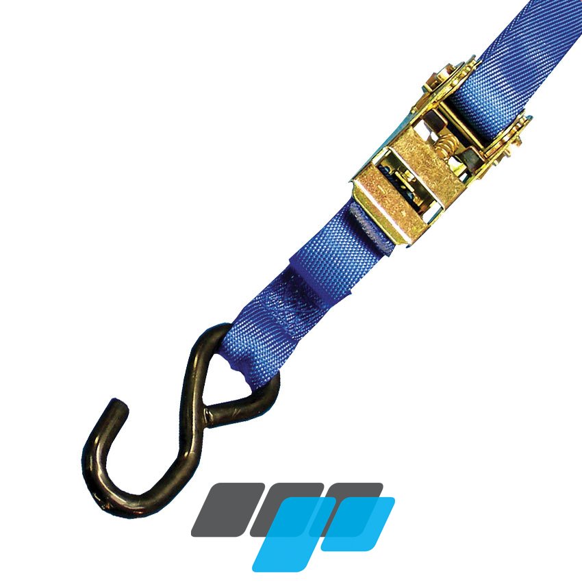 Ratchet tie down Strap 4 Piece, Blue 5m x 25mm