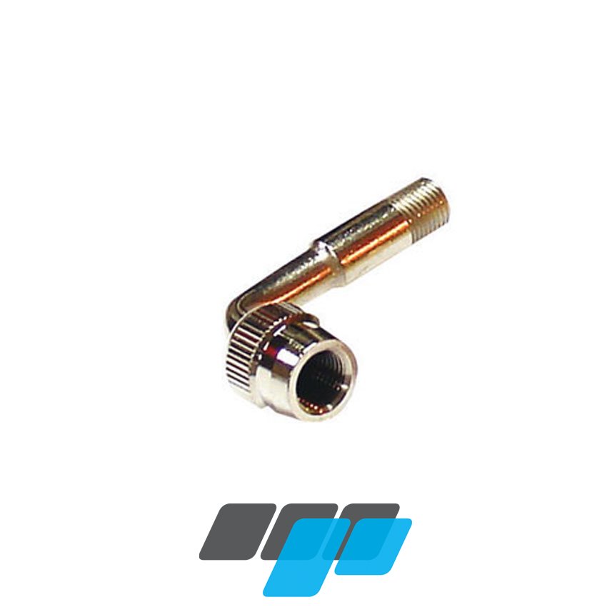 Valve Extension 90 Degree Chrome